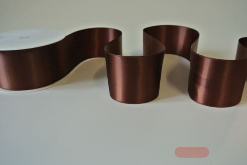 Bild von Band 25m/ 50mm, Double face Satin, chocobraun*