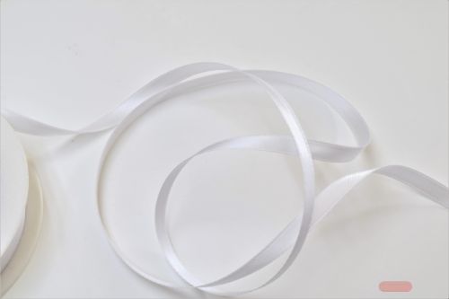 Bild von Band 50m/ 03mm, Double face Satin, weiss