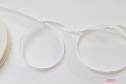 Bild von Band 50m/ 03mm, Double face Satin, ecru