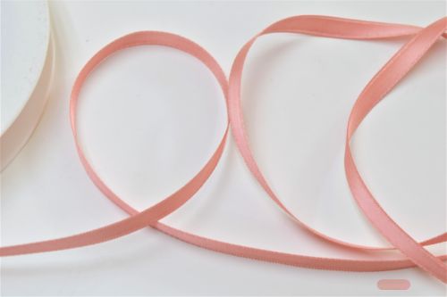 Bild von Band 25m/ 07mm, Double face Satin, lachs