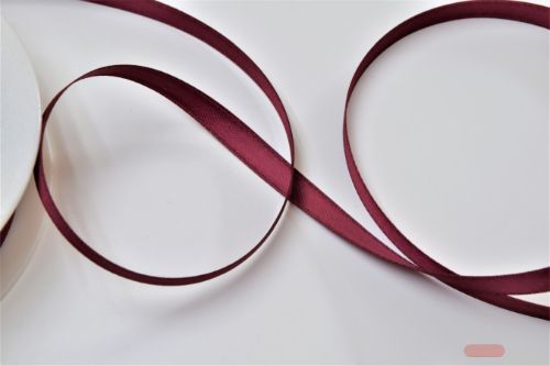 Bild von Band 25m/ 07mm, Double face Satin, bordeaux
