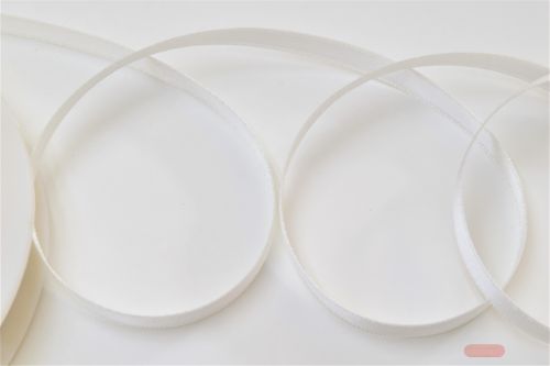 Bild von Band 25m/ 07mm, Double face Satin, ecru