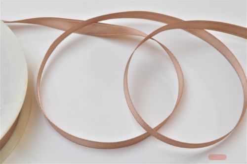 Bild von Band 25m/ 07mm, Double face Satin, leber