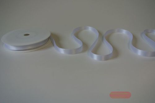 Bild von Band 25m/ 10mm, Double face Satin, weiss