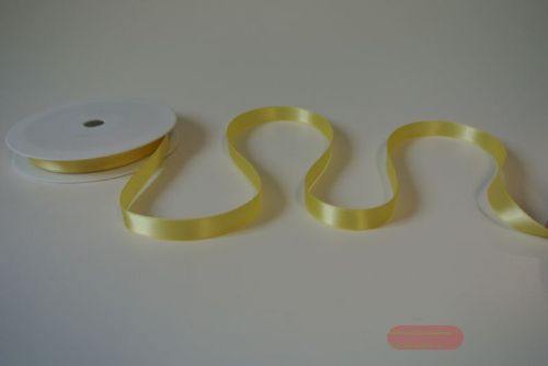 Bild von Band 25m/ 10mm, Double face Satin, gelb