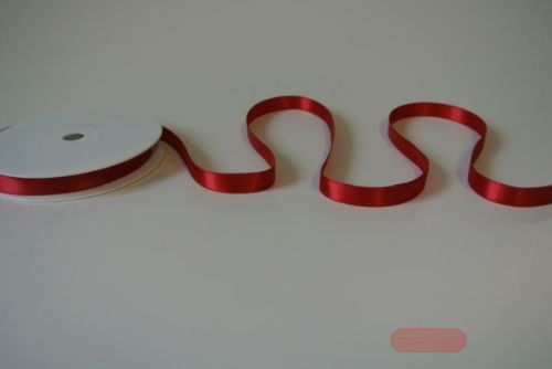Bild von Band 25m/ 10mm, Double face Satin, d'rot