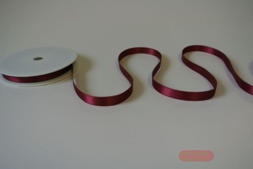 Bild von Band 25m/ 10mm, Double face Satin, bordeaux