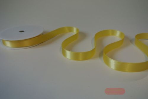 Bild von Band 25m/ 15mm, Double face Satin, citronengelb