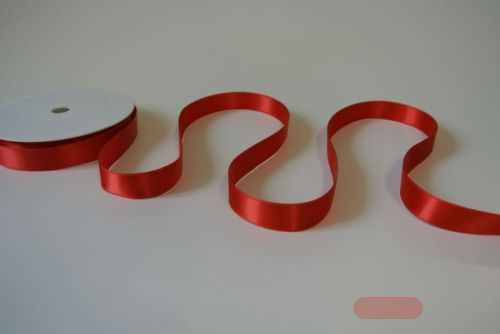 Bild von Band 25m/ 15mm, Double face Satin, rot