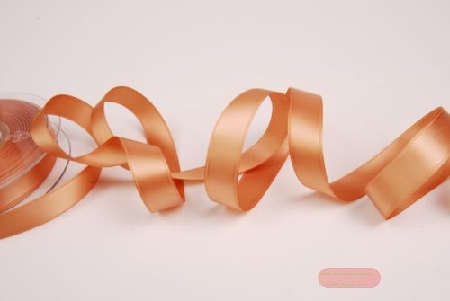 Bild von Band 25m/ 15mm, Double face Satin, h'braun
