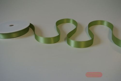 Bild von Band 25m/ 15mm, Double face Satin, pastellgrün
