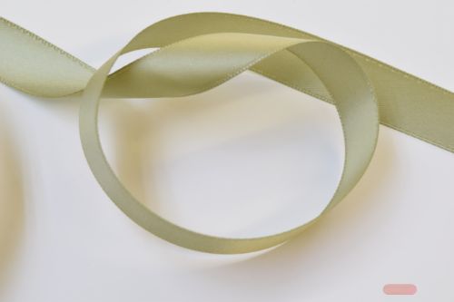 Bild von Band 25m/ 15mm, Double face Satin, kaki