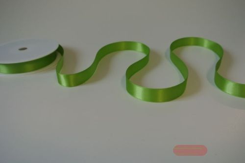 Bild von Band 25m/ 15mm, Double face Satin, lindengrün