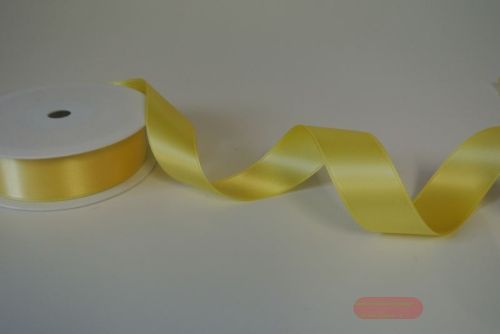 Bild von Band 25m/ 25mm, Double face Satin, gelb