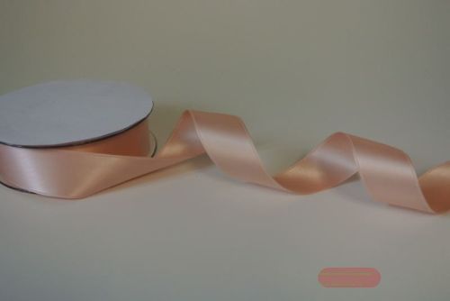 Bild von Band 25m/ 25mm, Double face Satin, lachs
