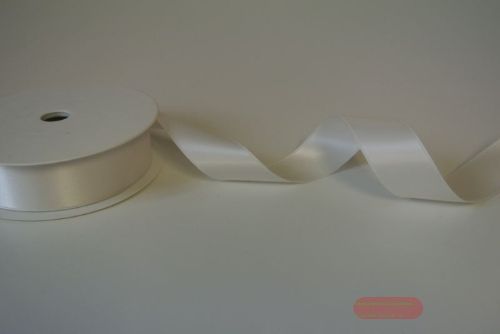 Bild von Band 25m/ 25mm, Double face Satin, ecru