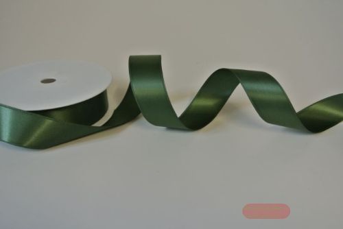 Bild von Band 25m/ 25mm, Double face Satin, olive