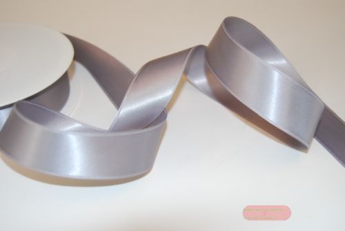 Bild von Band 25m/ 25mm, Double face Satin, grau