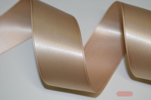 Bild von Band 25m/ 40mm, Double face Satin, d'beige