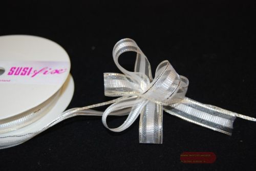 Bild von Susifix 25m/ 15mm, Tüllrand, weiss/gold