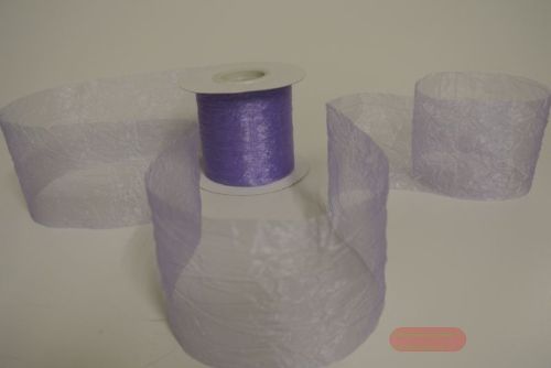 Bild von Band 20m/   80mm, Crash-Organza, flieder