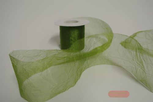 Bild von Band 20m/   80mm, Crash-Organza, olive