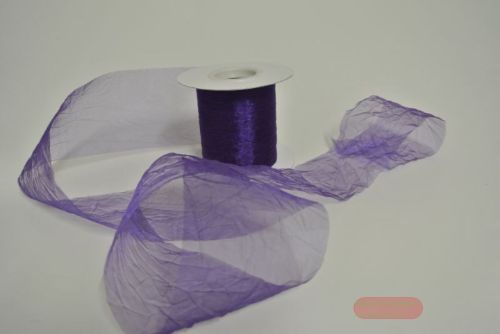 Bild von Band 20m/   80mm, Crash-Organza, lila