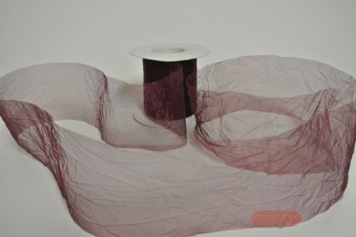 Bild von Band 20m/   80mm, Crash-Organza, bordeaux