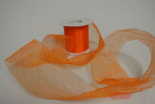 Bild von Band 20m/   80mm, Crash-Organza, mandarin