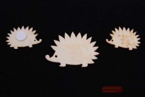 Bild von Aufleger, Igel Holz 50mm 2x 18 Stk sort, natur