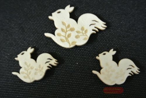 Bild von Aufleger, Eichhörnchen Holz - 45mm, natur