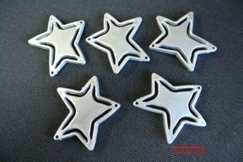 Bild von Sterne, zum anhängen 5cm, silber