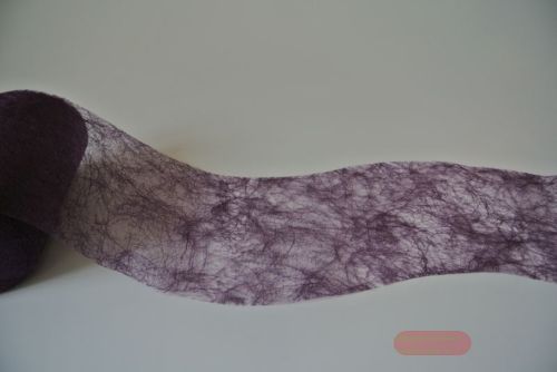 Bild von Deco, 25m/ 200mm Sizoflor Wellenschnitt, aubergine