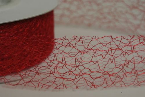 Bild von Deco, 25m/  30mm Spiderweb, rot 35