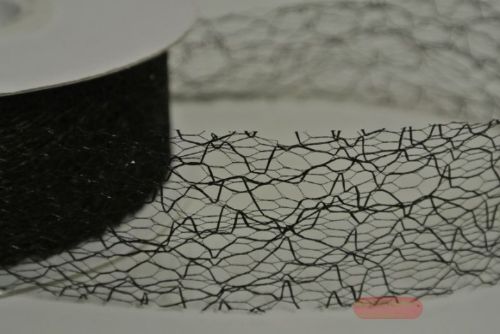 Bild von Deco, 25m/  30mm Spiderweb, schwarz