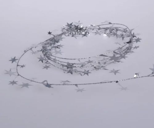 Bild von Girlande, 2.7m/ Draht mit Sternen, silber