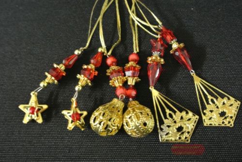 Bild von Deco, Acrylhänger sort. 16cm 3-fach, rot