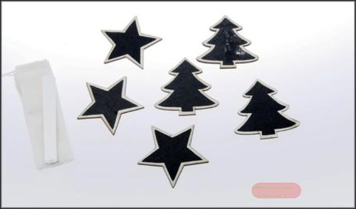 Bild von Tafel, Stern/Tanne, schwarz