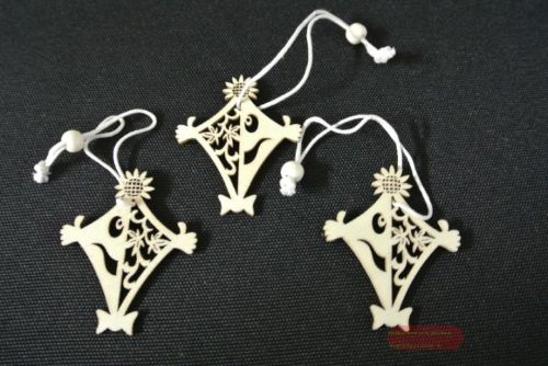 Bild von Anhänger, Drachen Holz 60mm, natur