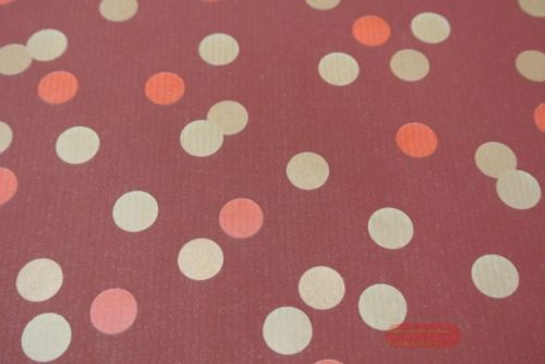 Bild von Bogen 70x 100cm, Punkte, bordeaux