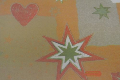 Bild von Bogen 70x 100cm, Weihn, orange