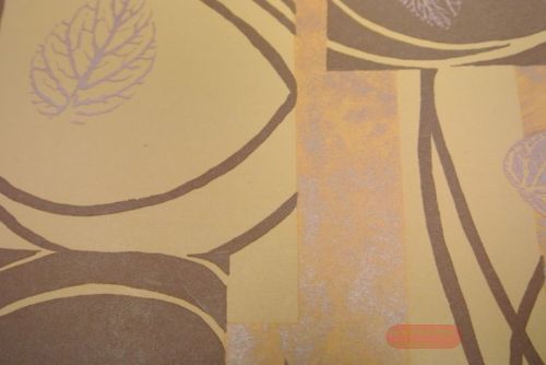 Bild von Bogen 70x 100cm, Blatt, braun