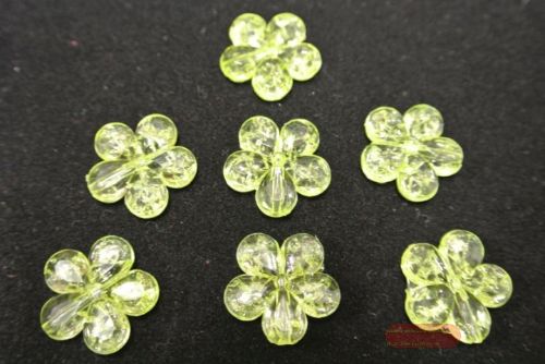 Bild von Deco, Blüte Agryl mit Langloch, grün