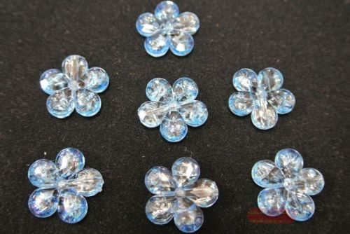 Bild von Deco, Blüte Agryl mit Langloch, blau