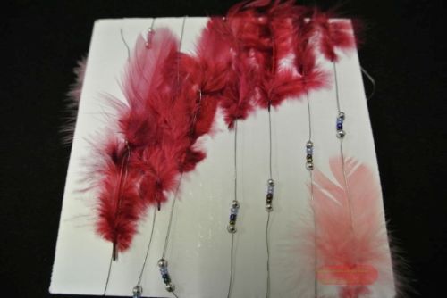 Bild von Girlande 1.8m, Federn, rosa