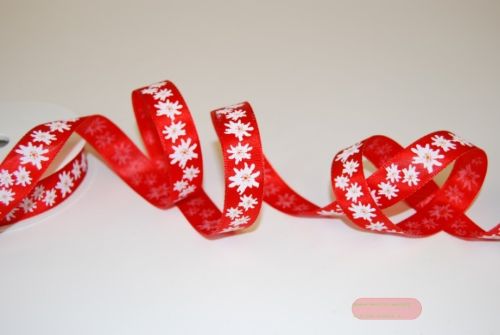 Bild von Band 20m/ 15mm, Edelweiss, rot