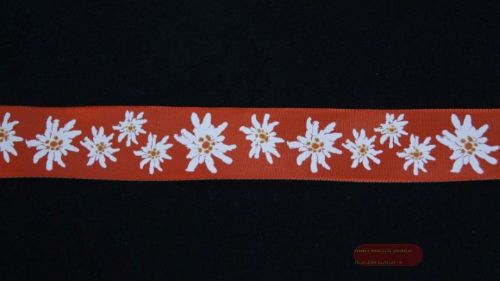 Bild von Band 20m/ 25mm, Edelweiss, rot