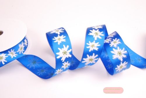 Bild von Band 20m/ 25mm, Edelweiss, blau