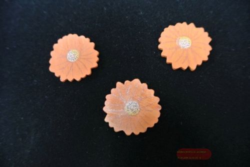 Bild von Aufleger, Blume 30mm VE4x 12 Stk, orange