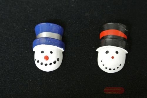 Bild von Aufleger, Schneemann 2-fach 25x 20mm - klebend, bunt